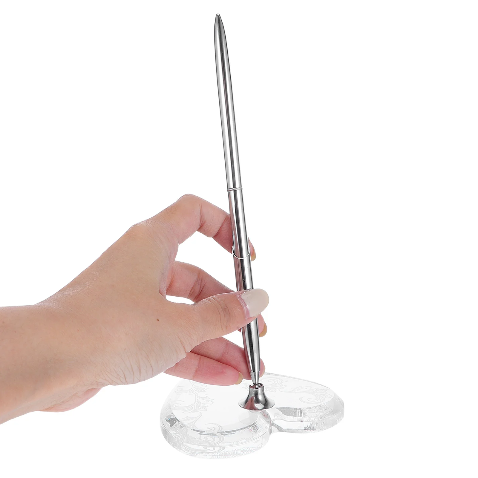 Silver Signing Pen Acrylic Heart Base Guest Book Wedding Ceremony Reception Bridal Anniversary Engagement Wedding Sign-in
Silver Signing Pen Acrylic Heart Base Guest Book Wedding Ceremony Reception Bridal Anniversary Engagement Wedding Sign-in