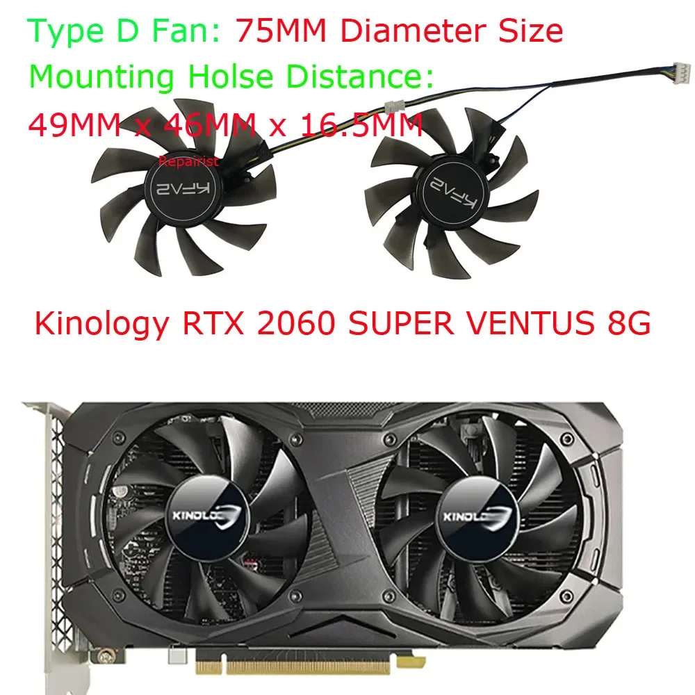 2Pcs/Set,Video Card Fan,GPU Cards Cooler,T128015DU,For Kinology RTX 2060 SUPER VENTUS 8G,For Kinology GTX1660 Super 6G Gaming
2Pcs/Set,Video Card Fan,GPU Cards Cooler,T128015DU,For Kinology RTX 2060 SUPER VENTUS 8G,For Kinology GTX1660 Super 6G Gaming