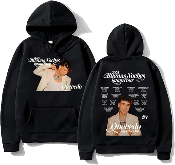 Quevedo Merch Album Hoodie for Women Men Printed Singer Rapper Tour Casual Retro Pullover Long Sleeve Unisex Sweatshirt Tops
Quevedo Merch Album Hoodie for Women Men Printed Singer Rapper Tour Casual Retro Pullover Long Sleeve Unisex Sweatshirt Tops