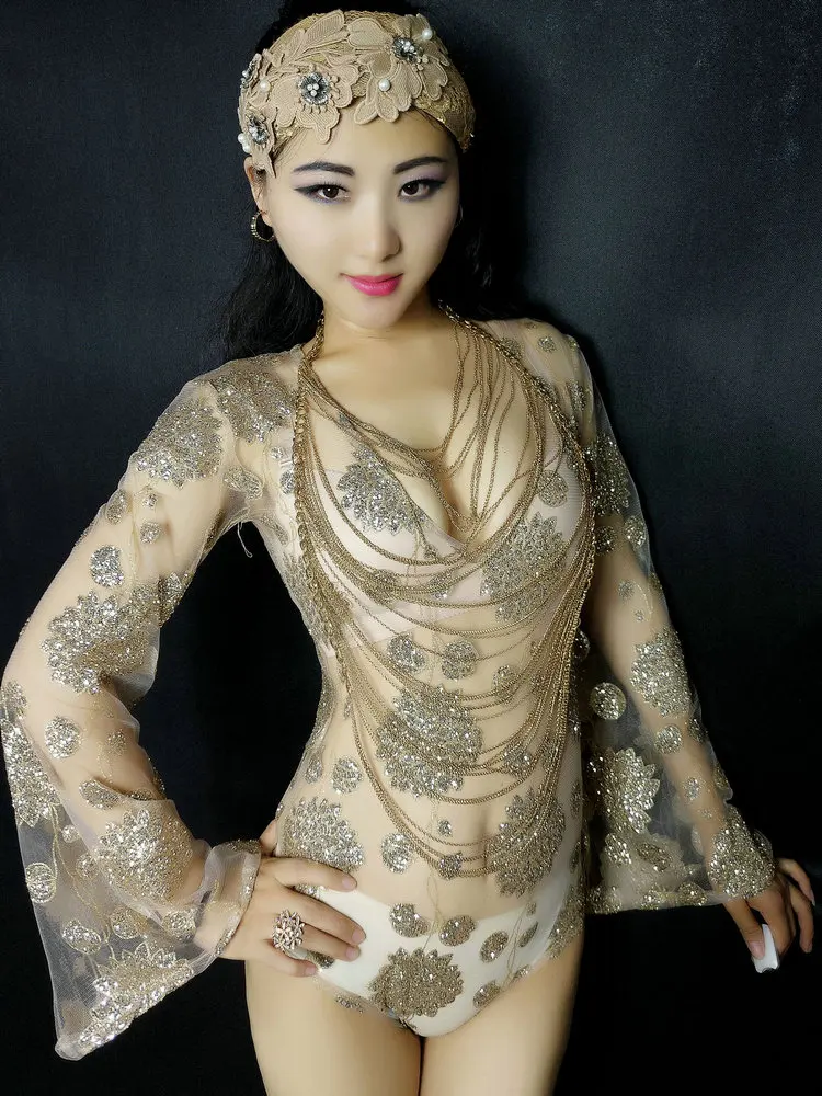 Sexy Nightclub DJ Mixtape Performance Stage Outfit Female Singer Gogo Show Costume See-through Sparkling One-piece Bar Hop Pe...
Sexy Nightclub DJ Mixtape Performance Stage Outfit Female Singer Gogo Show Costume See-through Sparkling One-piece Bar Hop Pe...