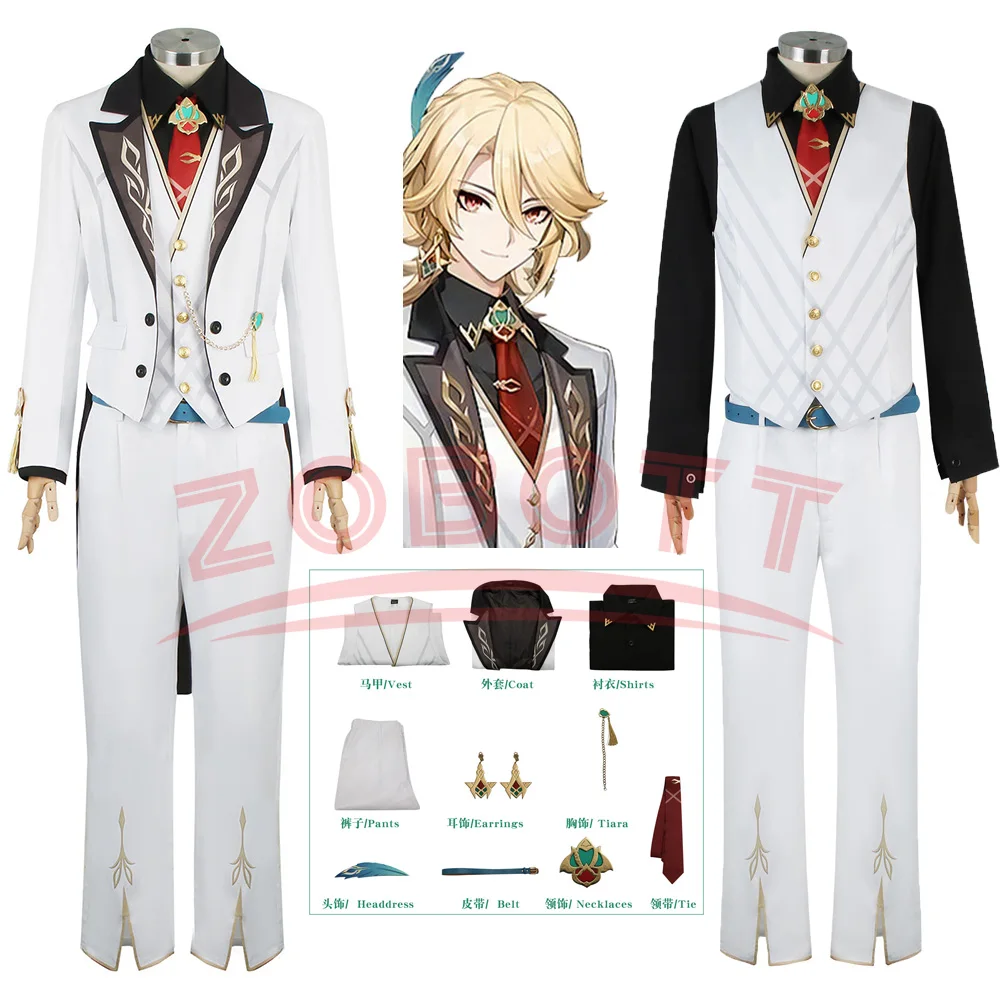 Anime Kaveh Gown Cosplay Costume Genshin Impact Fanart Doujin Kaave Кавех Full set Halloween Accessories And Props Women Men
Anime Kaveh Gown Cosplay Costume Genshin Impact Fanart Doujin Kaave Кавех Full set Halloween Accessories And Props Women Men