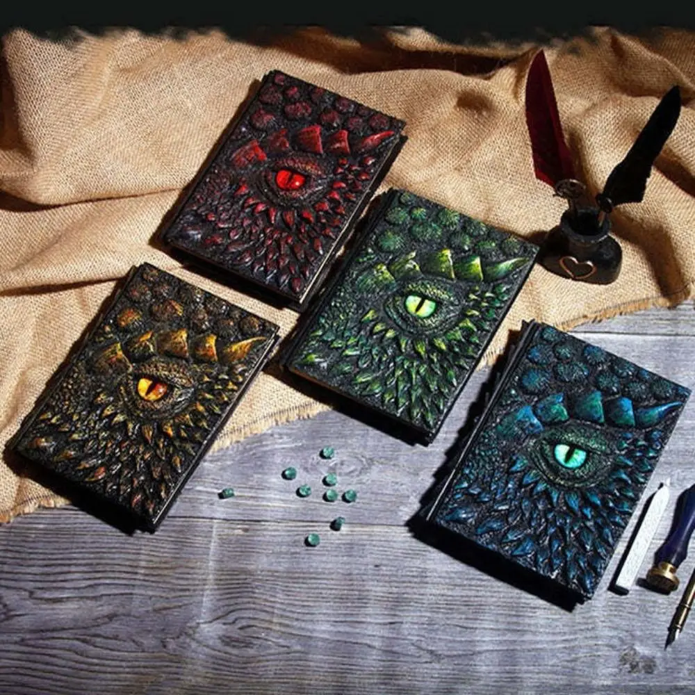 A5 Embossed Cover Notebook Mythology Style Dragon Eye Scale Embossed Notebook Beautifully Retro Scale Texture Notebook
A5 Embossed Cover Notebook Mythology Style Dragon Eye Scale Embossed Notebook Beautifully Retro Scale Texture Notebook