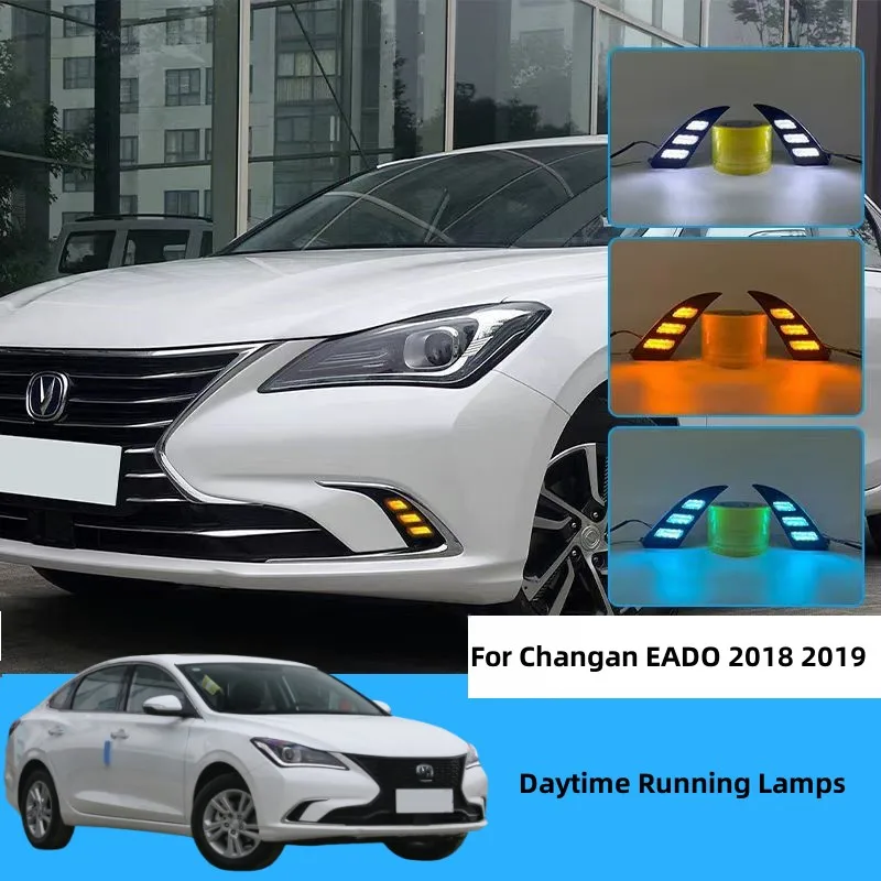 Car Daytime Running Lamps Modification Three Color Adjustment Turn Signal For Changan EADO 2018 2019 Car Accessories
Car Daytime Running Lamps Modification Three Color Adjustment Turn Signal For Changan EADO 2018 2019 Car Accessories