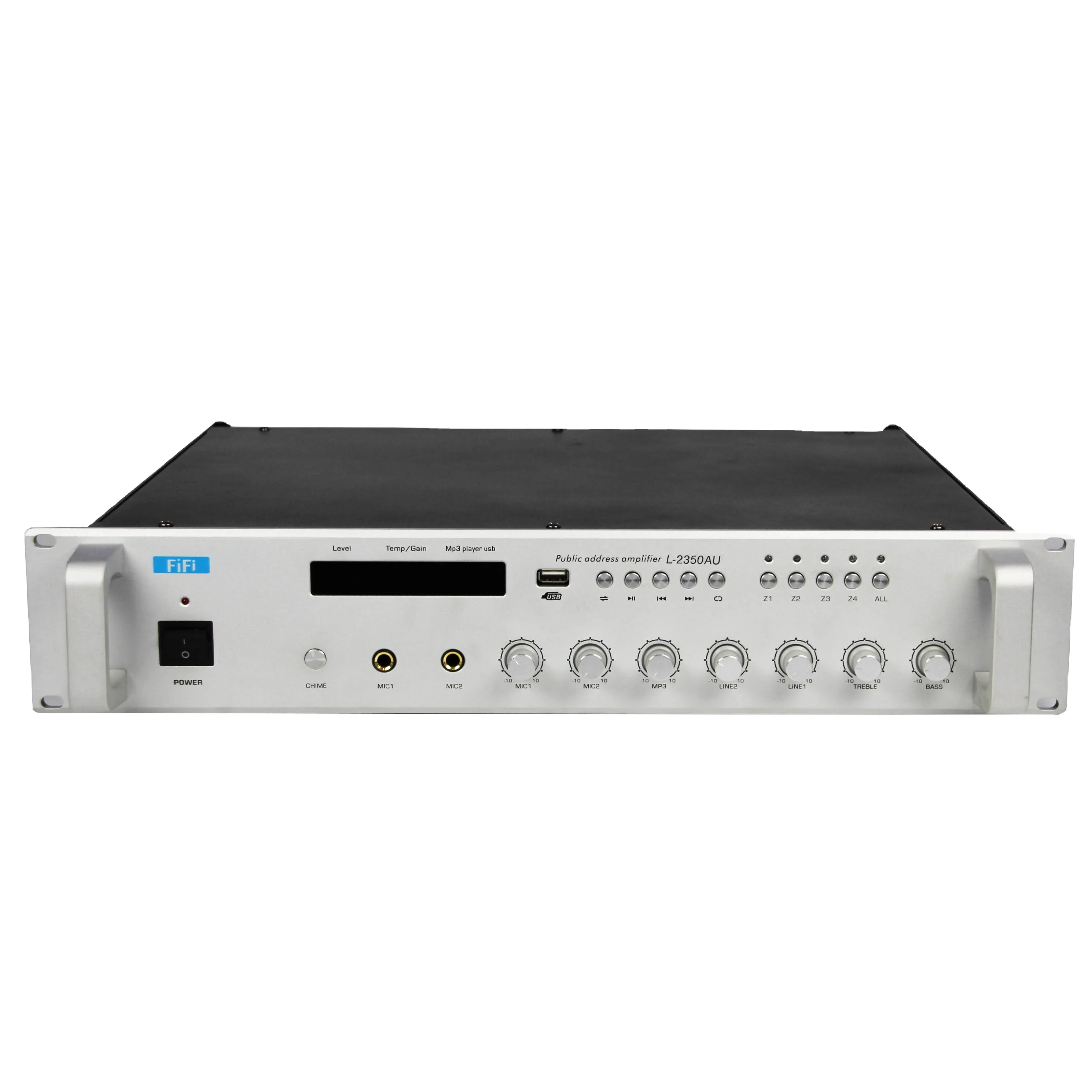 100V Professional Digital Stereo Mixing Public Address System Amplifier With BT
100V Professional Digital Stereo Mixing Public Address System Amplifier With BT