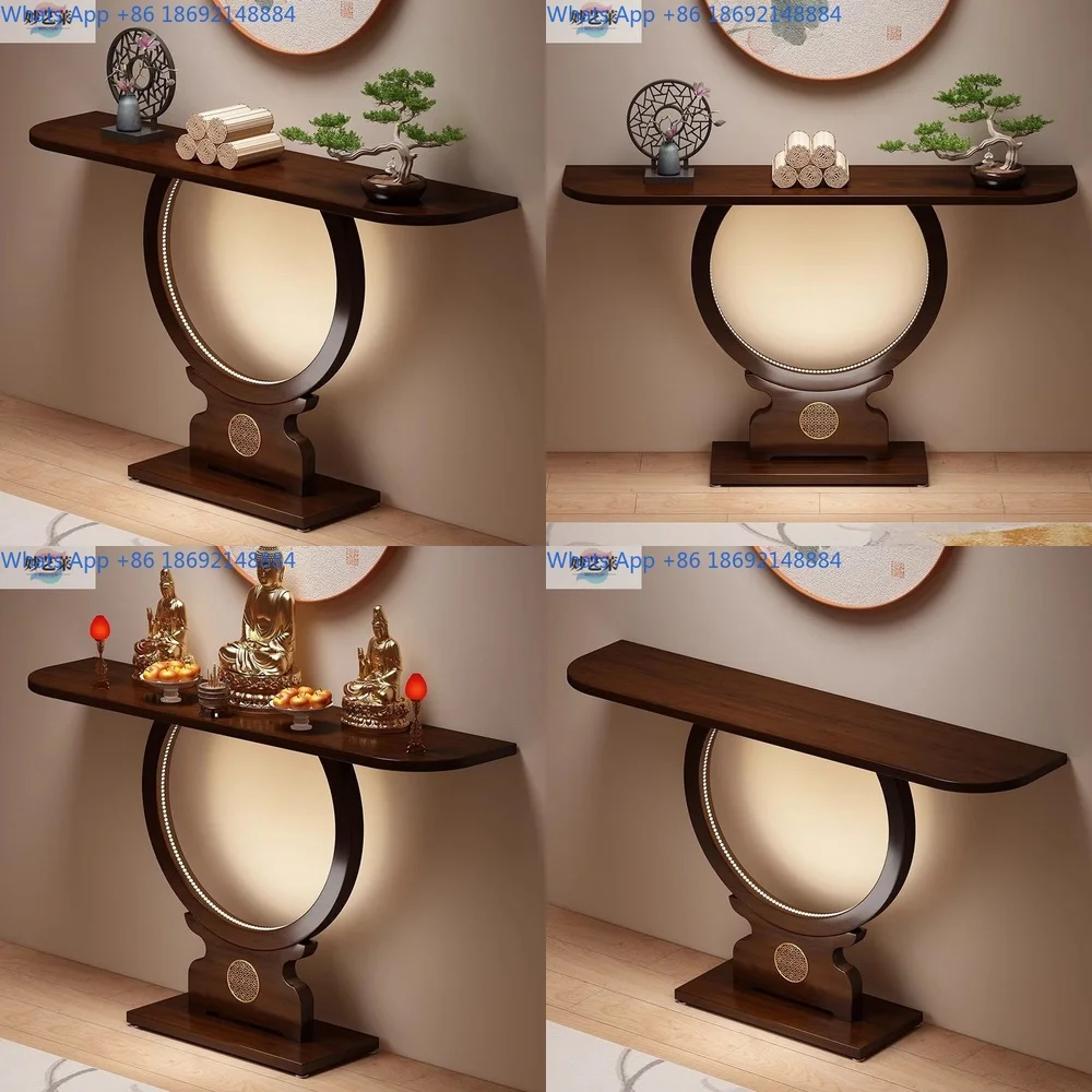 New Chinese style solid wood foyer narrow strip table, several tables,entrance foyer table, storage rack, light luxury
New Chinese style solid wood foyer narrow strip table, several tables,entrance foyer table, storage rack, light luxury