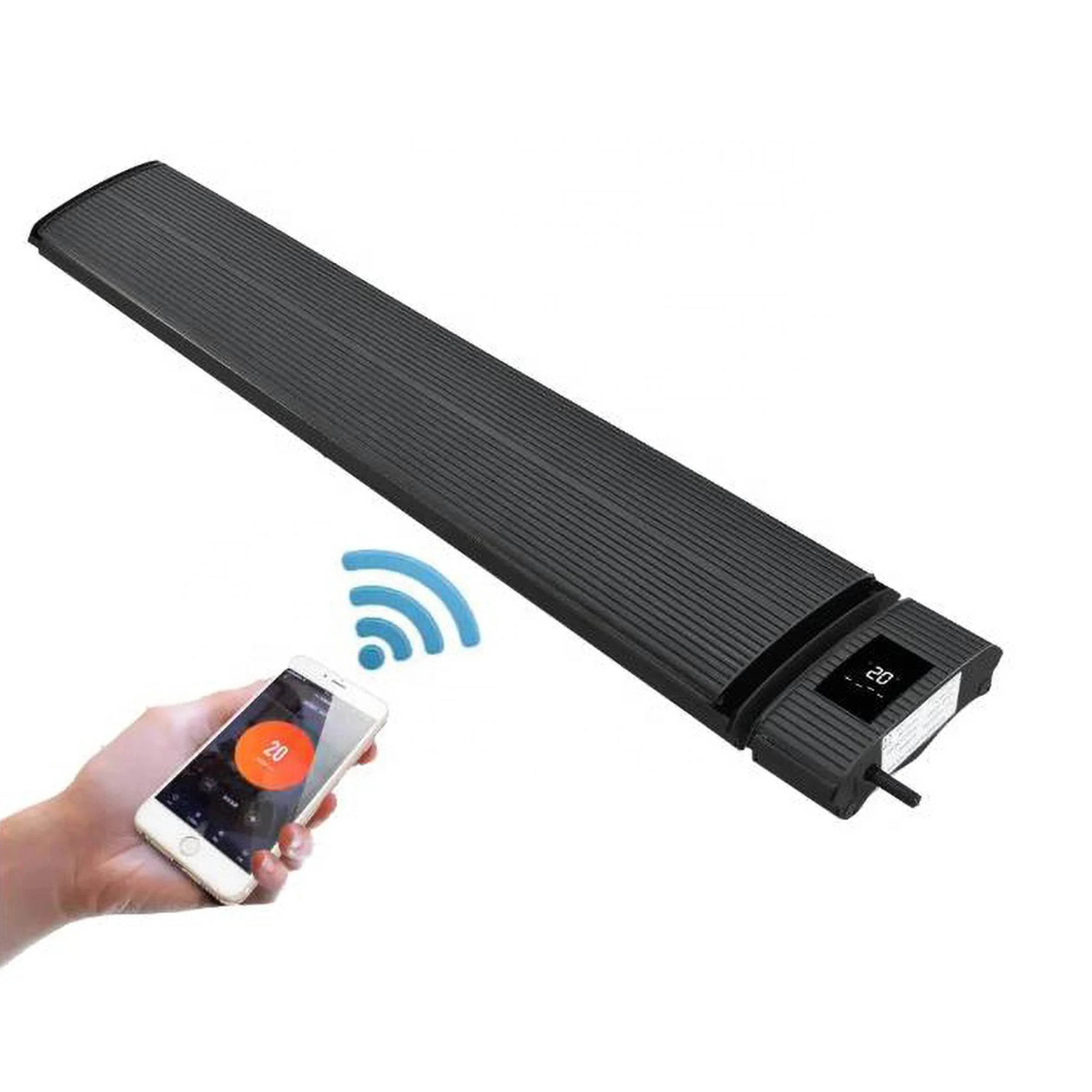 2400W JHheatsup Wifi outdoor strip heater patio panel el calentador electrico wall mounted infrared heater for Yoga garden
2400W JHheatsup Wifi outdoor strip heater patio panel el calentador electrico wall mounted infrared heater for Yoga garden