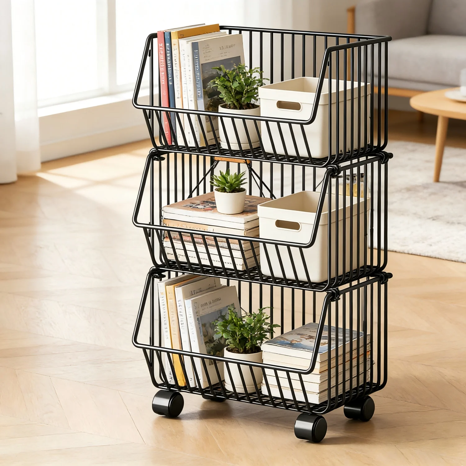3 Tier Multifunctional Storage Cart with Wheels Metal Rolling Mobile Utility Cart Kitchen Bathroom Living Room Organizer Rack
3 Tier Multifunctional Storage Cart with Wheels Metal Rolling Mobile Utility Cart Kitchen Bathroom Living Room Organizer Rack