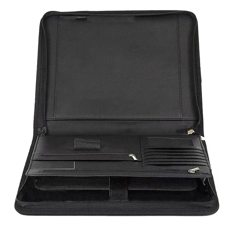 AAY-Vegan Leather Folder Zippered Closure Portfolio for Business IPad/Table and Card Interview Resume Binder
AAY-Vegan Leather Folder Zippered Closure Portfolio for Business IPad/Table and Card Interview Resume Binder