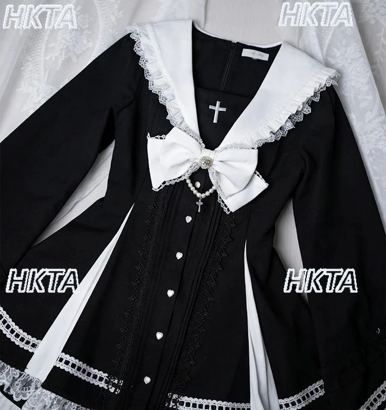 Japanese Subculture Y2k 2026 Spring Lace Bow Navy Collar Slim Lolita Dress Dark Goth Pleated Shorts Black Two Pieces Sets Women
Japanese Subculture Y2k 2026 Spring Lace Bow Navy Collar Slim Lolita Dress Dark Goth Pleated Shorts Black Two Pieces Sets Women