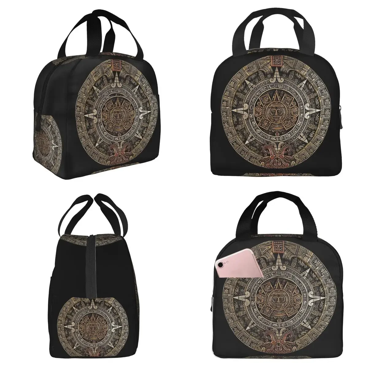 AztecMayan Calendar In Gold And Bronze Insulated Lunch Bag for Women Office Cooler Thermal Food Box Tote Lunch Boxes Container
AztecMayan Calendar In Gold And Bronze Insulated Lunch Bag for Women Office Cooler Thermal Food Box Tote Lunch Boxes Container