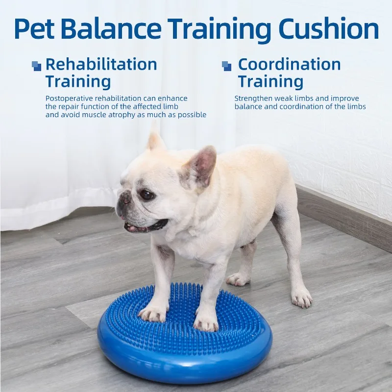 Pet Toy Massage Cushion Plate Padded Training Yoga Ball Rehabilitation Creative Toys PVC Balance Air Cushion Pets Supplies
Pet Toy Massage Cushion Plate Padded Training Yoga Ball Rehabilitation Creative Toys PVC Balance Air Cushion Pets Supplies