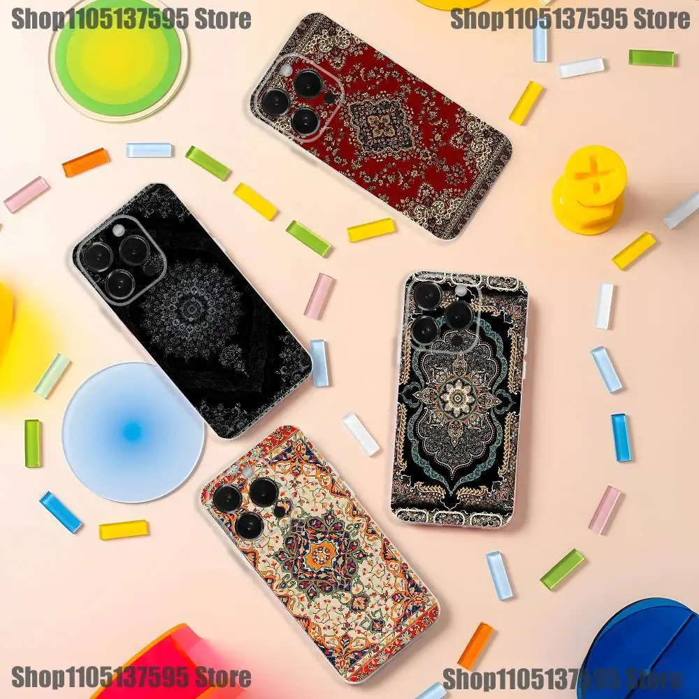 Hot Persian Carpet Floral Pattern Phone Case For iPhone 17,16,15,14,13,12 Pro,Max,Plus,X,XS,XR,SE4,E Mini Transparent Soft Cover
Hot Persian Carpet Floral Pattern Phone Case For iPhone 17,16,15,14,13,12 Pro,Max,Plus,X,XS,XR,SE4,E Mini Transparent Soft Cover