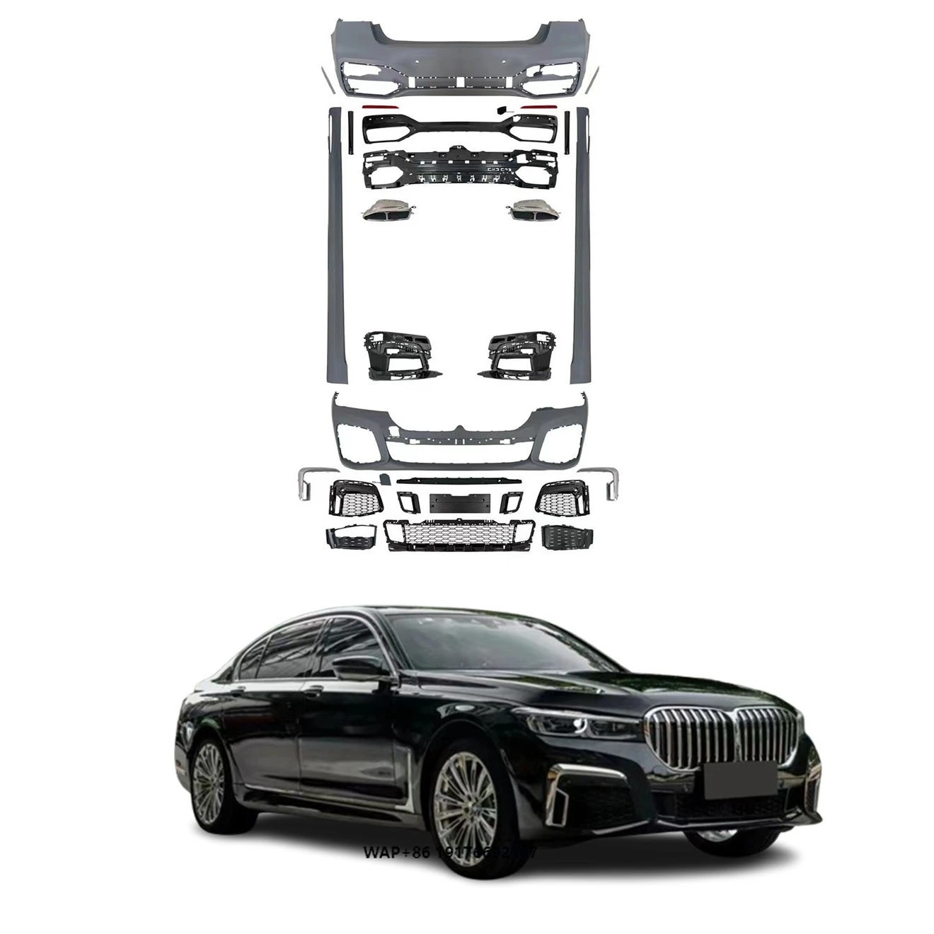 2022 for 7 Series G12 Sport Style Body Kit High Quality New Front & Rear Bumpers with Side Skirts & Grille Upgrade
2022 for 7 Series G12 Sport Style Body Kit High Quality New Front & Rear Bumpers with Side Skirts & Grille Upgrade