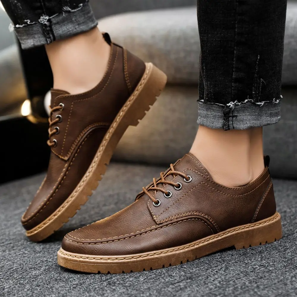 Brown Round Toe Low-top Man Casual Shoe Classic Original in Promotion High Quality Fashion Comfortable New Leather Shoes for Men
Brown Round Toe Low-top Man Casual Shoe Classic Original in Promotion High Quality Fashion Comfortable New Leather Shoes for Men