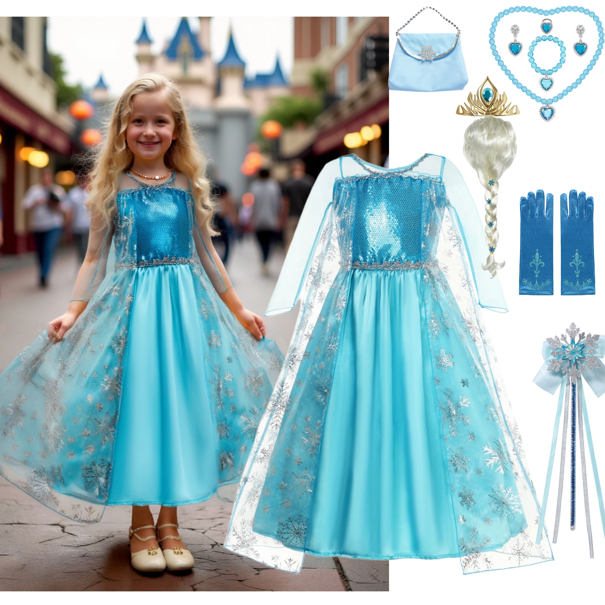 2025 Princess Dresses Elsa Girls Kids Snow Queen Clothes Carnival Party Gown Cloak Children Birthday Cosplay Costume Dress
2025 Princess Dresses Elsa Girls Kids Snow Queen Clothes Carnival Party Gown Cloak Children Birthday Cosplay Costume Dress