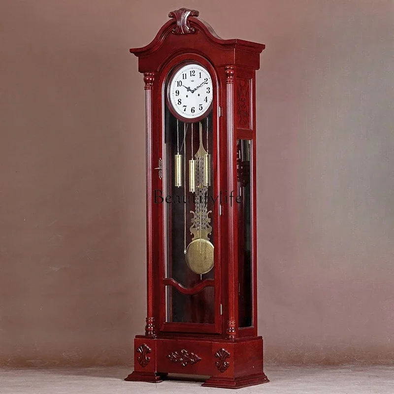 European floor clock living room solid wood carving mechanical atmosphere classical clock
European floor clock living room solid wood carving mechanical atmosphere classical clock