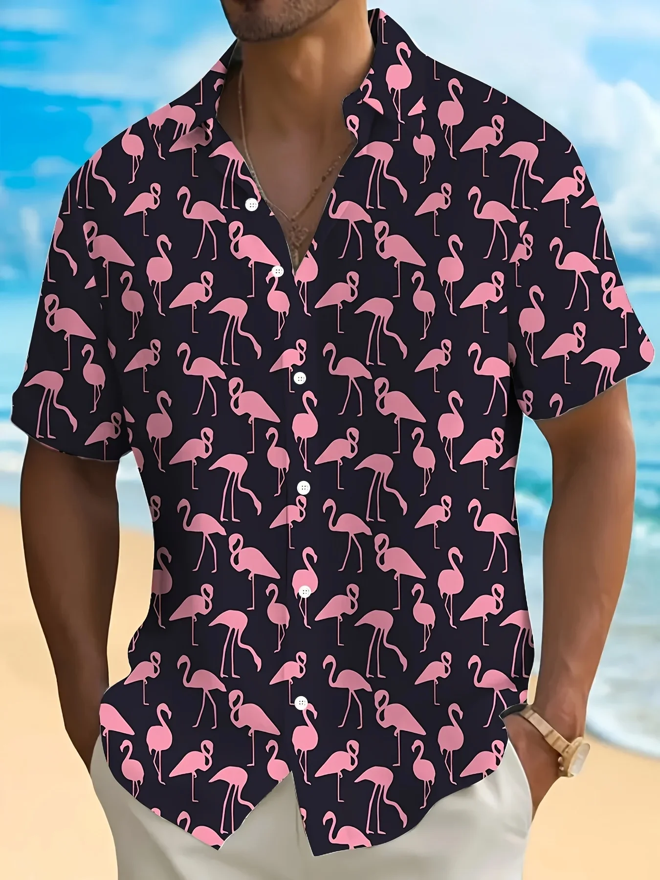 Men's Casual Tropical Print Shirt SummerMan Women Short Sleeve Hawaiian Fashion Lightweight Breathable Party Tops
Men's Casual Tropical Print Shirt SummerMan Women Short Sleeve Hawaiian Fashion Lightweight Breathable Party Tops