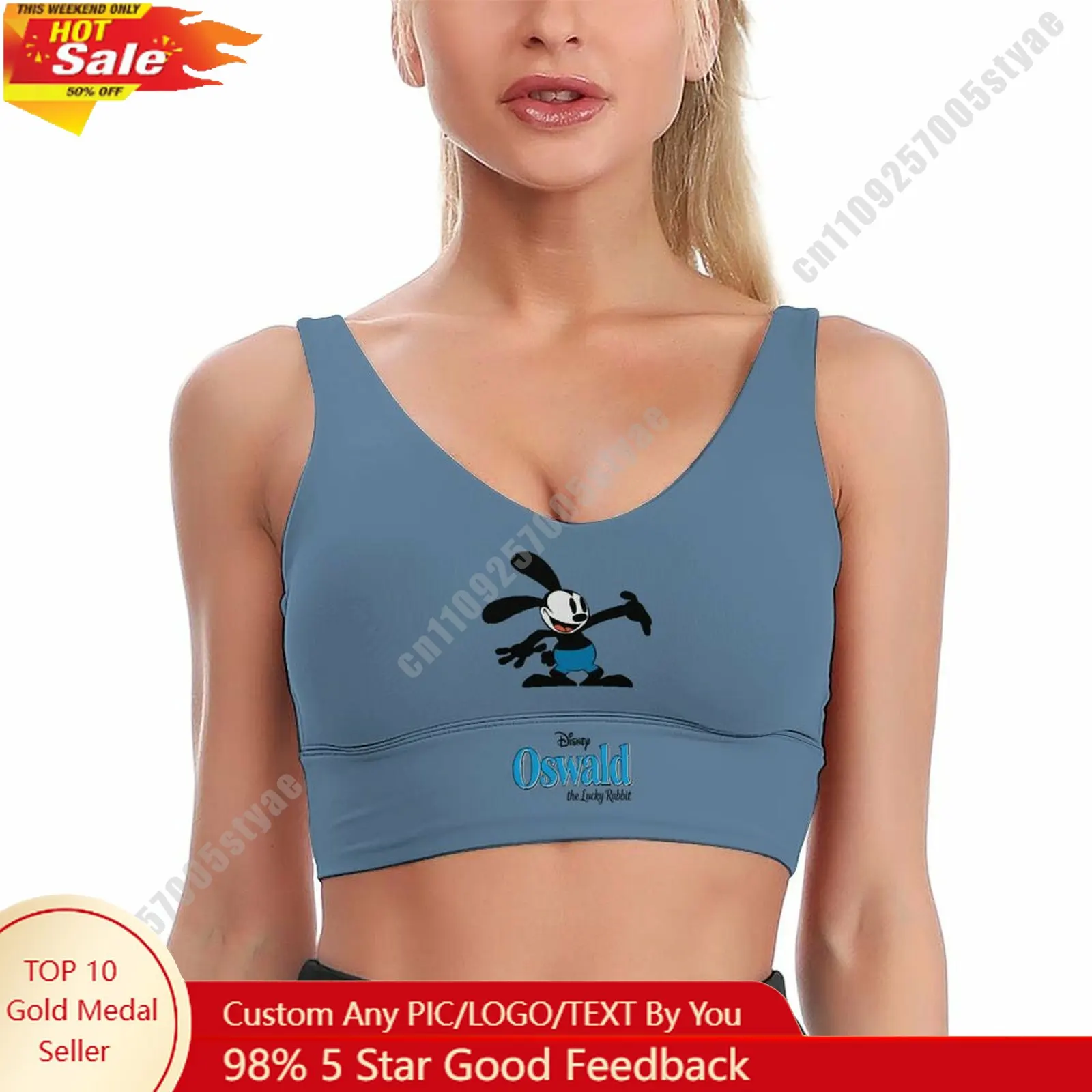 Oswald Sports Bra Disney Character Custom Breathable Underwear Running Fitness Push Up Bra Fresh Fashionable Gifts
Oswald Sports Bra Disney Character Custom Breathable Underwear Running Fitness Push Up Bra Fresh Fashionable Gifts