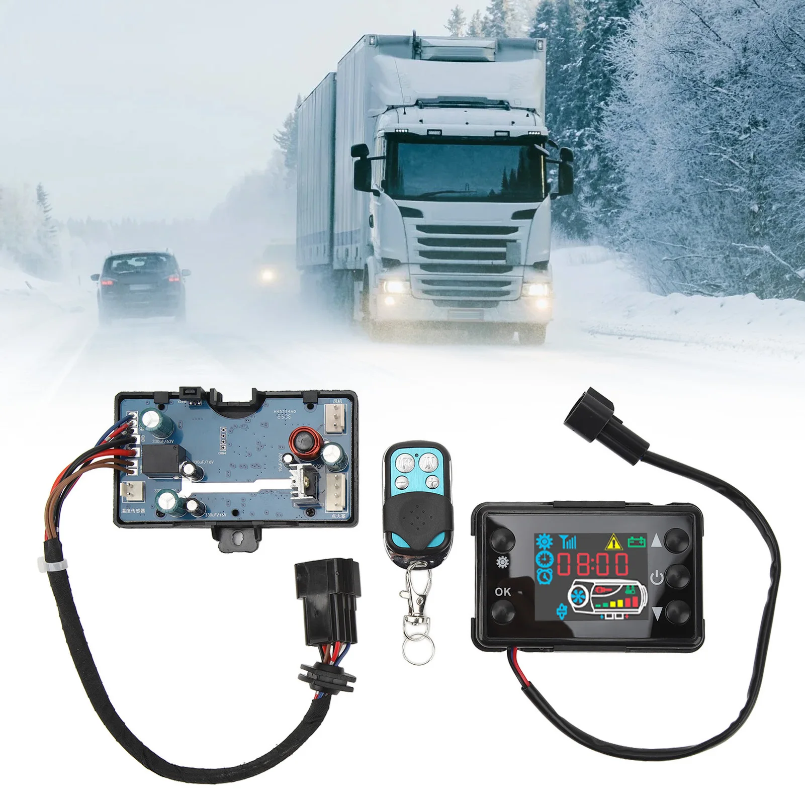 Переключатель стояночного обогревателя с ЖК-монитором, плата переключателя стояночного воздушного обогревателя 12 В 24 В, прочный пульт дистанционного управления, режим ручной заправки для автобуса
Переключатель стояночного обогревателя с ЖК-монитором, плата переключателя стояночного воздушного обогревателя 12 В 24 В, прочный пульт дистанционного управления, режим ручной заправки для автобуса