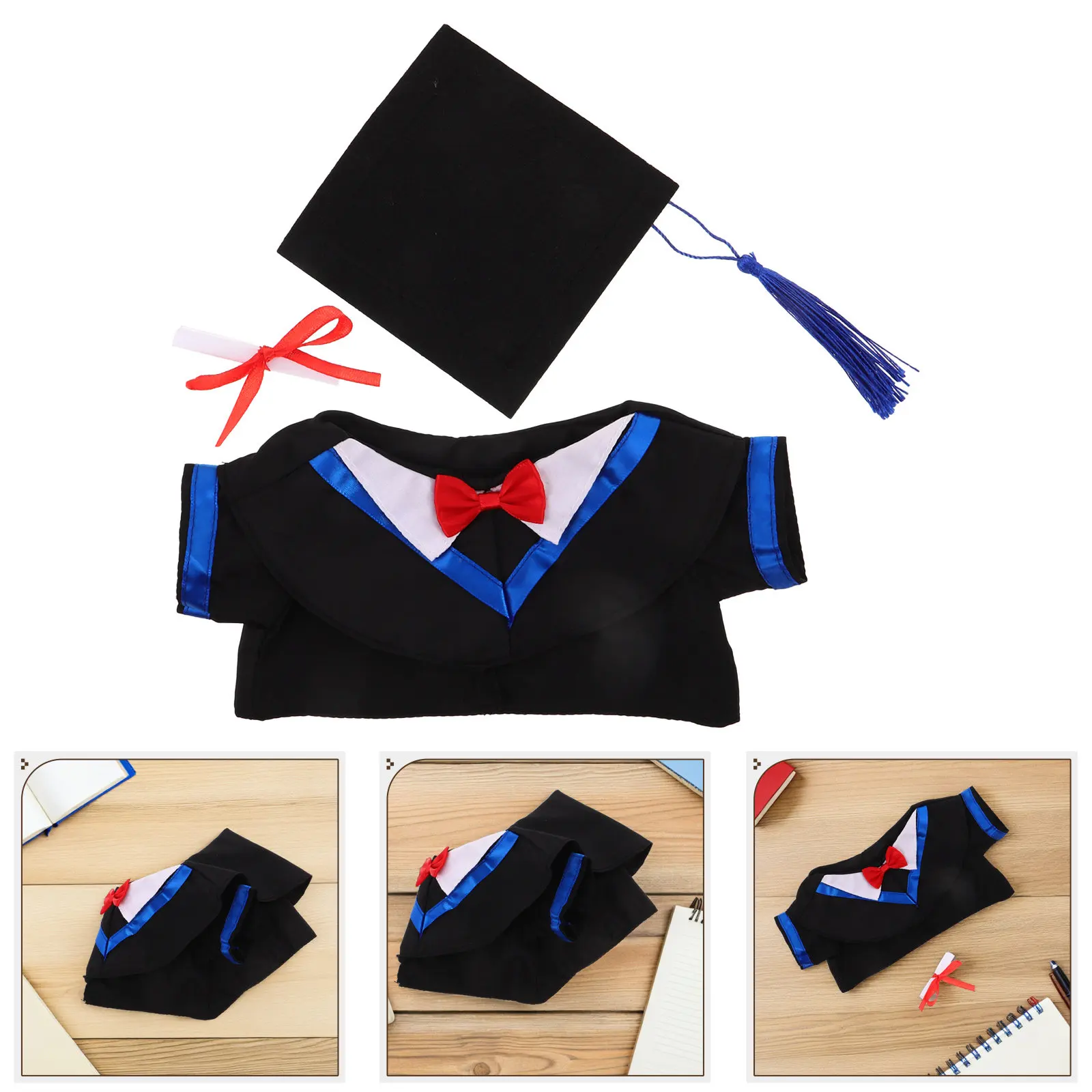 1Set Graduation Bear Outfit 30Cm Graduation Costume Soft Cap Gown Diploma Stuffed Animal Keepsake Celebration Gift
1Set Graduation Bear Outfit 30Cm Graduation Costume Soft Cap Gown Diploma Stuffed Animal Keepsake Celebration Gift