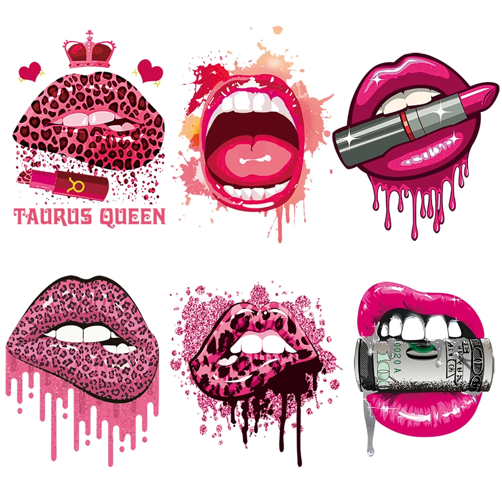 Pink lip lipstick Hot stamping sticker design Hot pressing DIY material washable ironing sticker Hot transfer pattern sticker
Pink lip lipstick Hot stamping sticker design Hot pressing DIY material washable ironing sticker Hot transfer pattern sticker