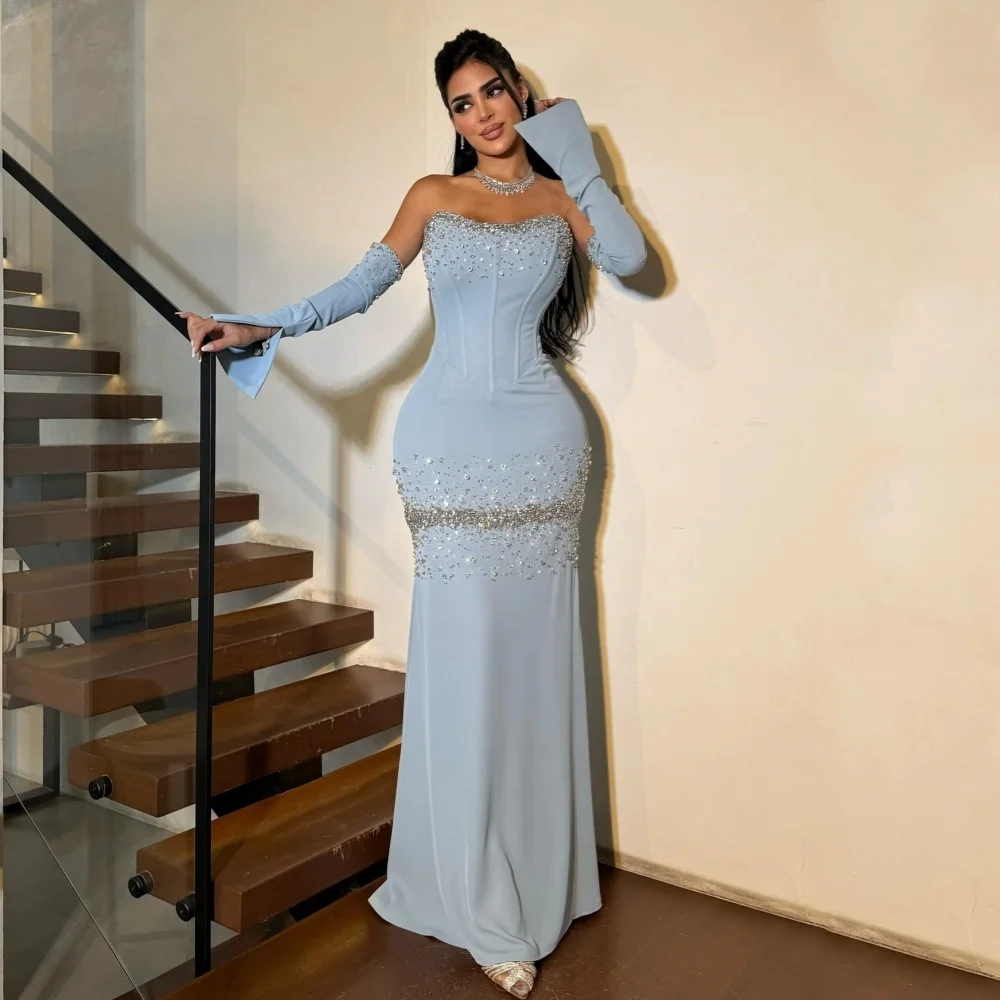 Customized Jersey Beading Sweetheart Neck A-line Long Dresses Bespoke Occasion Classic Sparkle Formal Evening
Customized Jersey Beading Sweetheart Neck A-line Long Dresses Bespoke Occasion Classic Sparkle Formal Evening