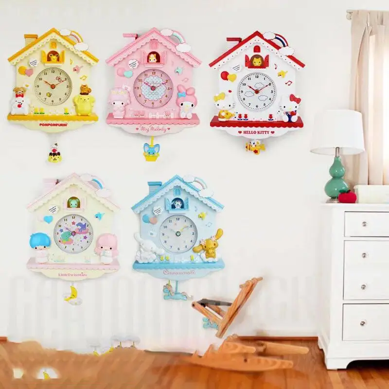 Kawaii Kitty My Melody Pompompurin Cartoon Wall Clock Cute Room Decor for Girls Bedroom Birthday Gift Idea Room Decorated
Kawaii Kitty My Melody Pompompurin Cartoon Wall Clock Cute Room Decor for Girls Bedroom Birthday Gift Idea Room Decorated