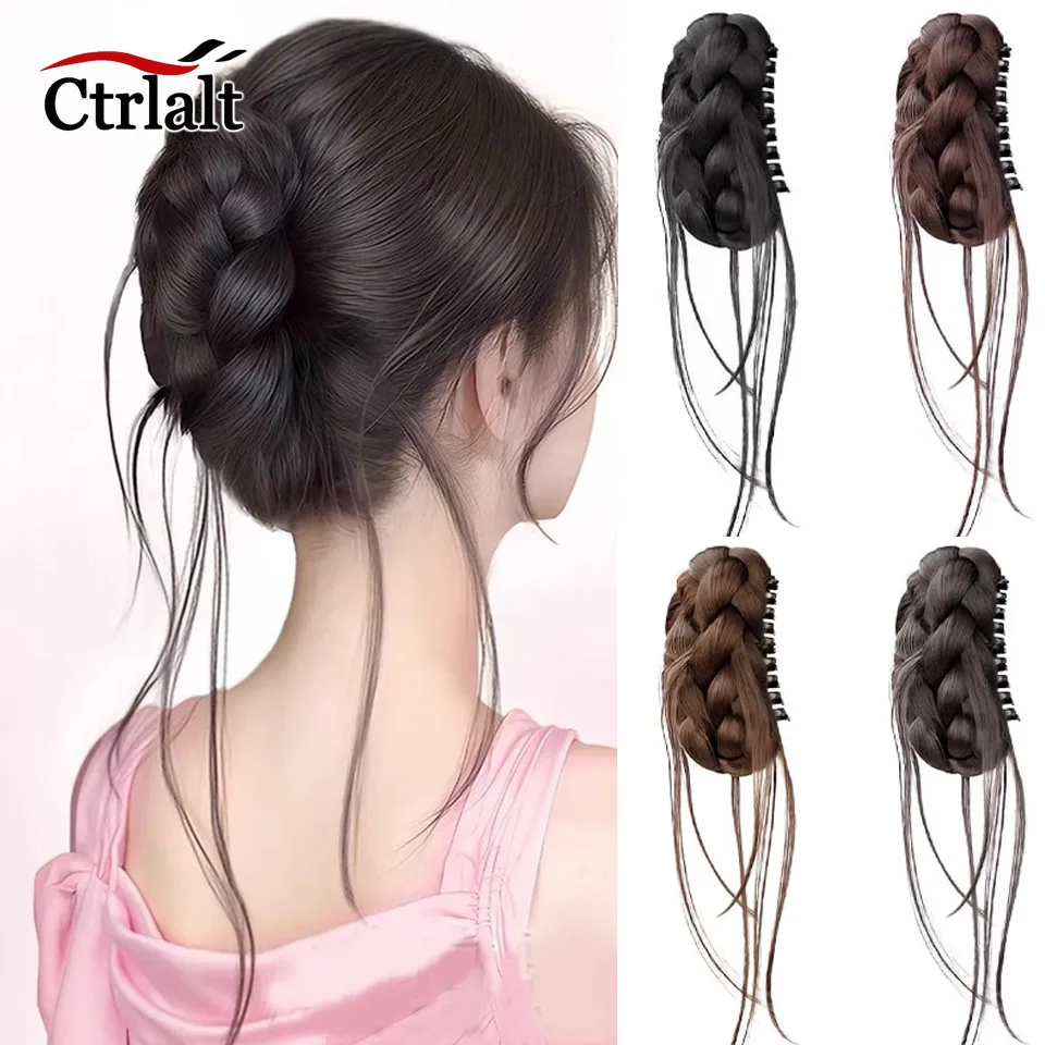 Elegant Braids Hair Bun Synthetic Ponytail With Claw Clip For Women Scrunchie Chignon Bun Ponytail Extensions Low Hair Bun Hair
Elegant Braids Hair Bun Synthetic Ponytail With Claw Clip For Women Scrunchie Chignon Bun Ponytail Extensions Low Hair Bun Hair