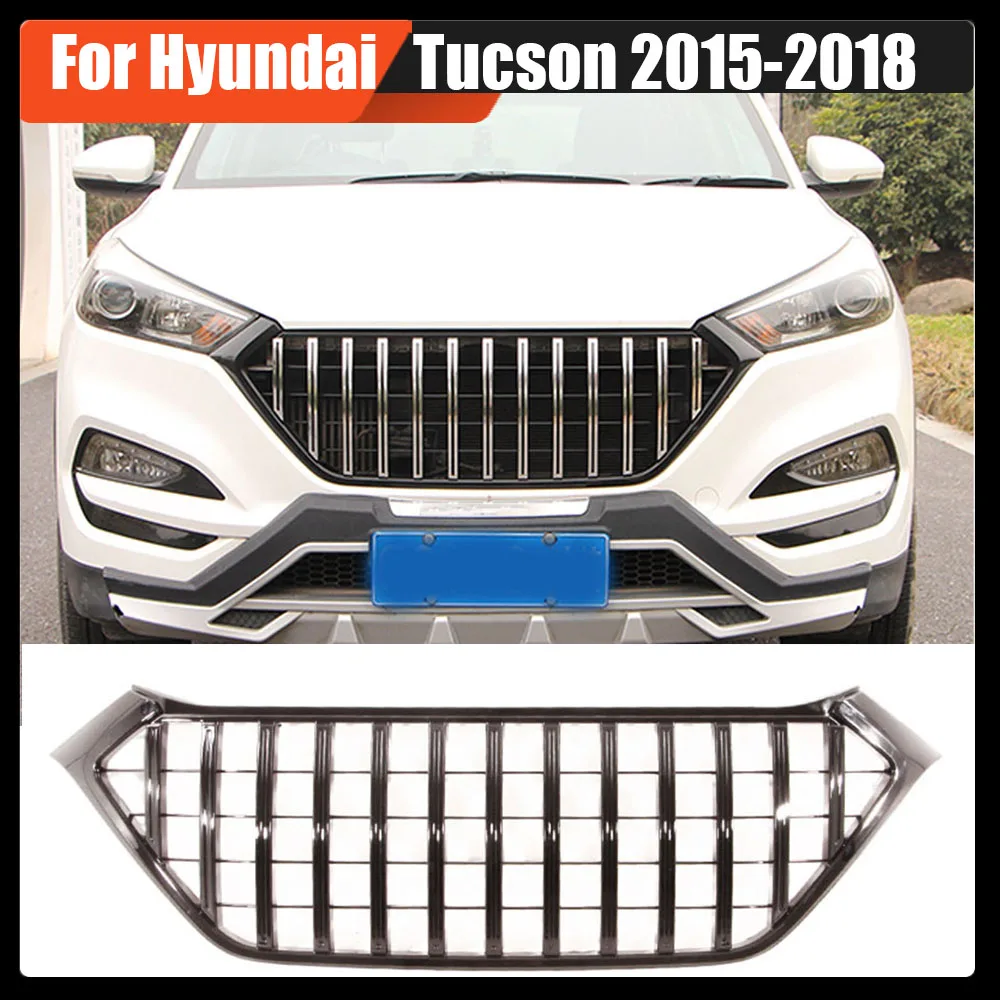 Auto Racing Grille Grill Front Mask Cover Grills ABS Gloss Black Silver Bumper Grille Car Styling For Hyundai Tucson 2015-2018
Auto Racing Grille Grill Front Mask Cover Grills ABS Gloss Black Silver Bumper Grille Car Styling For Hyundai Tucson 2015-2018