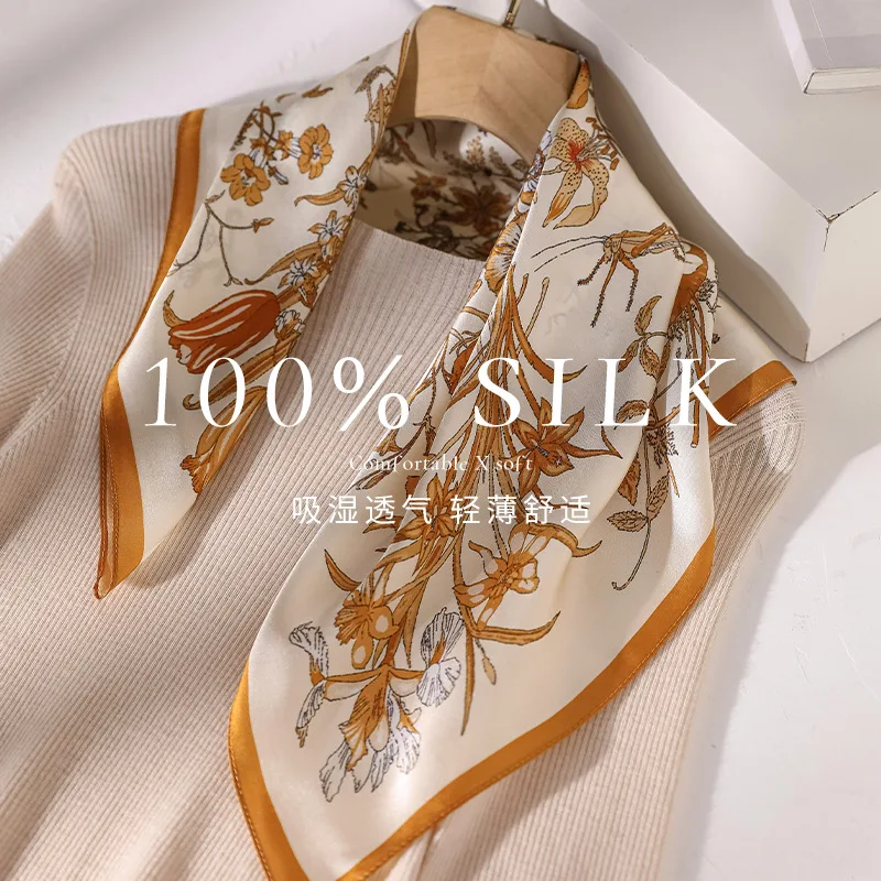 100% Silk Scarf Woman Hijab Hair Band Female Fashion Bandana Wraps Designer Shawl Headbands Luxury Brands Accesories
100% Silk Scarf Woman Hijab Hair Band Female Fashion Bandana Wraps Designer Shawl Headbands Luxury Brands Accesories
