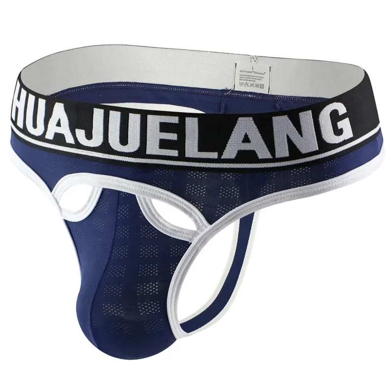 Men's Mesh Jockstrap with Branded Waistband Breathable Summer Underwear Youth Fashion T Back Underpants
Men's Mesh Jockstrap with Branded Waistband Breathable Summer Underwear Youth Fashion T Back Underpants