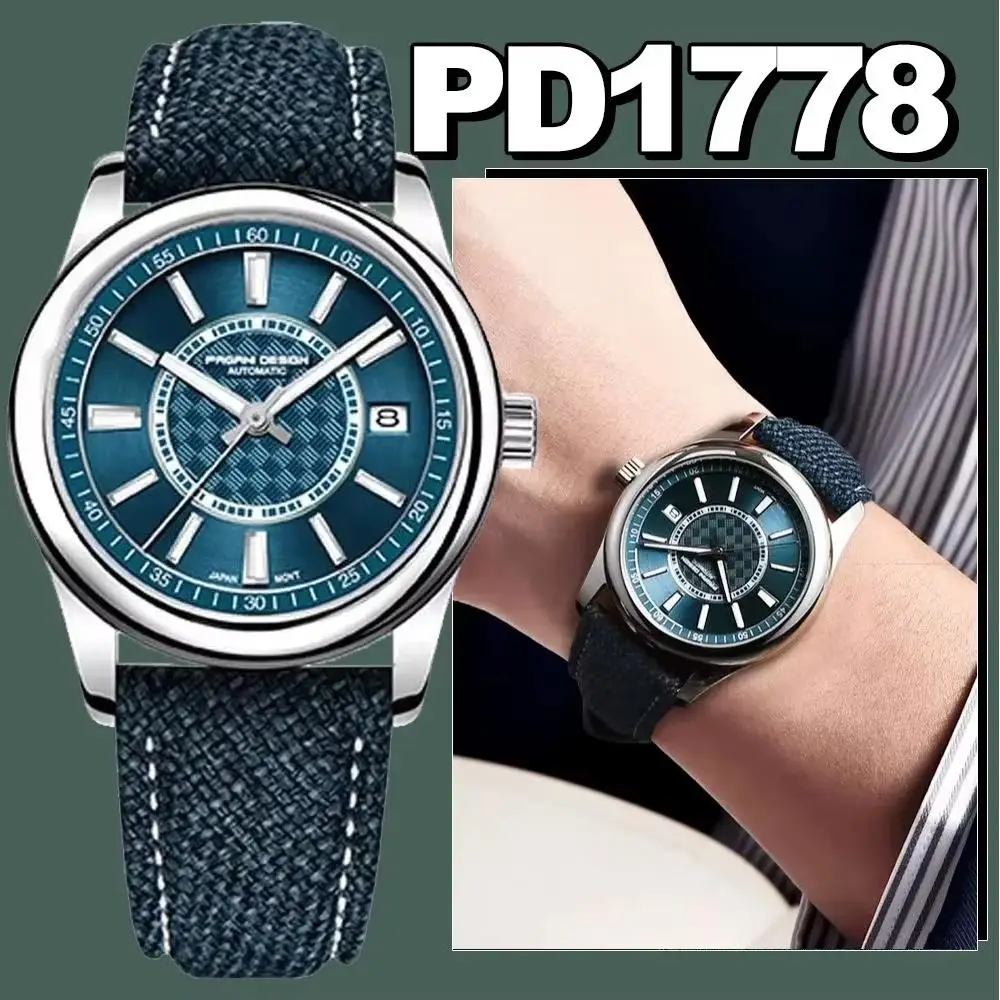 PAGANI Design Men Mechanical Wristwatches NH35 Automatic Watch Stainless Steel Sapphire Reloj Hombre 100M Waterproof PD1778
PAGANI Design Men Mechanical Wristwatches NH35 Automatic Watch Stainless Steel Sapphire Reloj Hombre 100M Waterproof PD1778