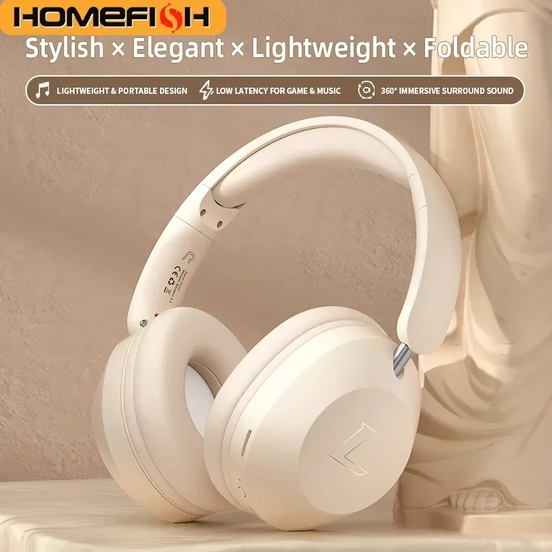 HOMEFISH SY-T4 Wireless Over-Ear Headphones BT5.3 40mm Hi-Fi Driver 8H Playtime Foldable Low Latency for Gaming & Travel
HOMEFISH SY-T4 Wireless Over-Ear Headphones BT5.3 40mm Hi-Fi Driver 8H Playtime Foldable Low Latency for Gaming & Travel
