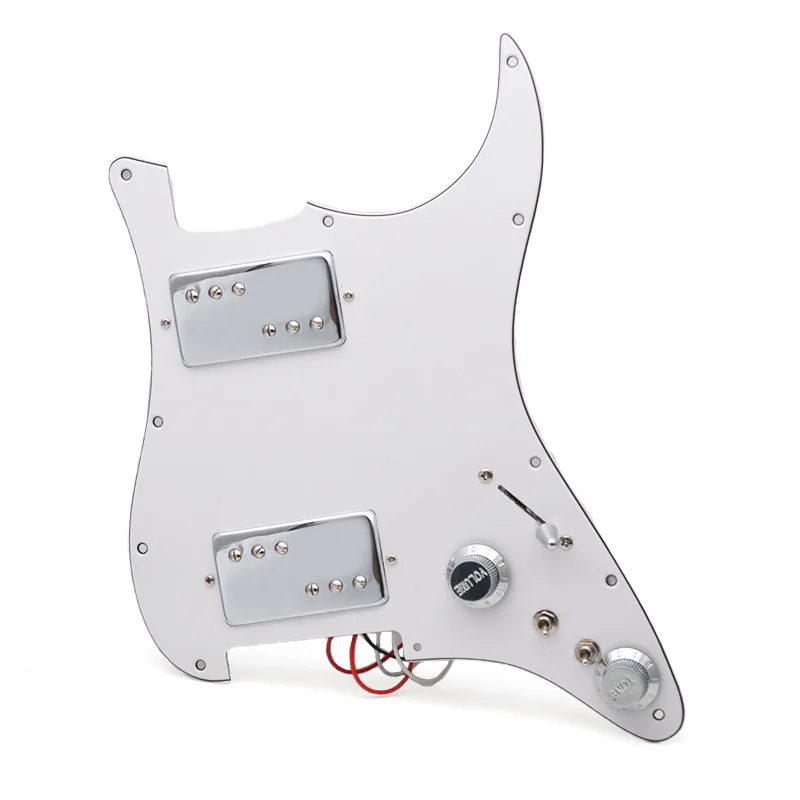 Electric Guitar Pickguard Coil Split Silver Dual Humbucker 3Way Switch Independent Coil Split Switche Pre-soldered For ST Guitar
Electric Guitar Pickguard Coil Split Silver Dual Humbucker 3Way Switch Independent Coil Split Switche Pre-soldered For ST Guitar