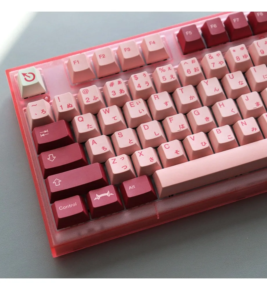Keycaps Personality Sublimation Cherry Original Factory Adaptation Mechanical Keyboard Keycaps Pink Full Set PBT