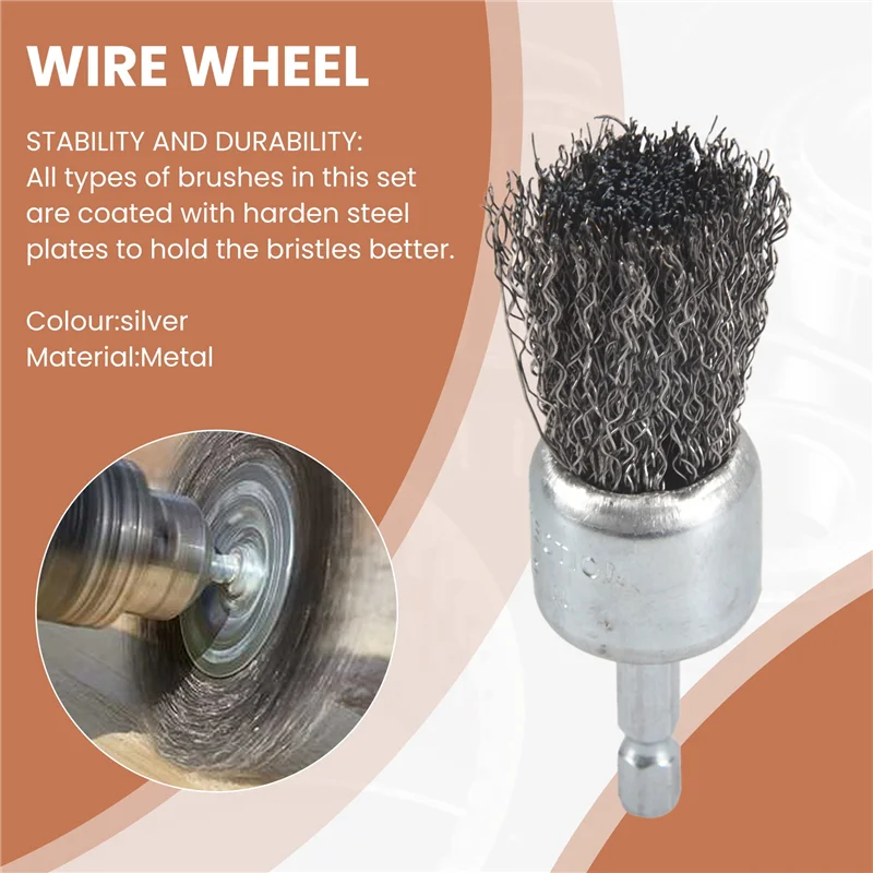SYW-9PC Coarse Crimped Wire Wheel Cup Pen Brush Set For Drill,Carbon Steel Wire Brush With Hex Shank For Removing Paint
SYW-9PC Coarse Crimped Wire Wheel Cup Pen Brush Set For Drill,Carbon Steel Wire Brush With Hex Shank For Removing Paint