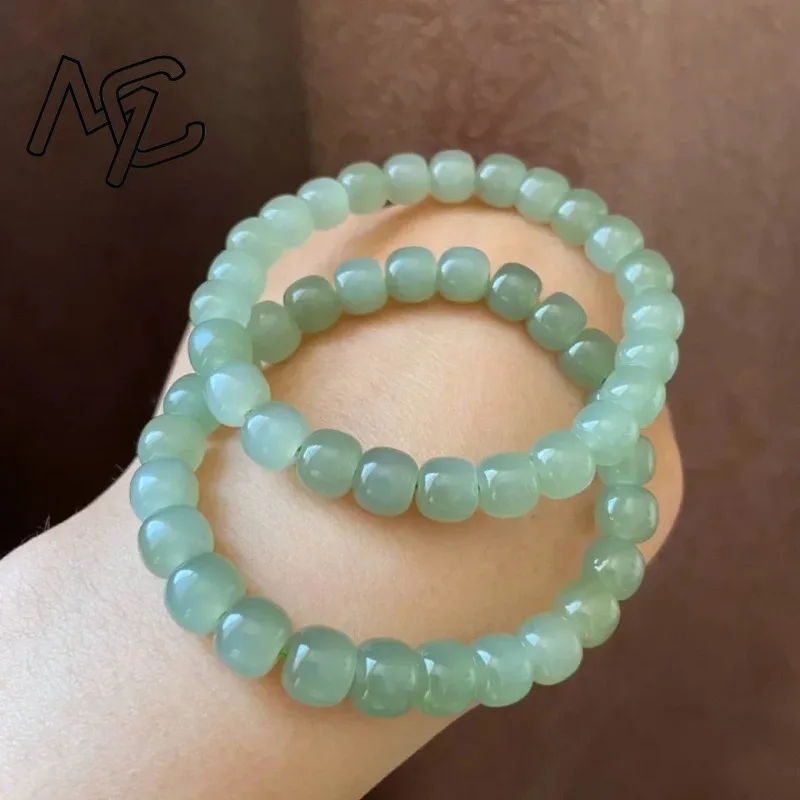 1pc Natural Green Jade Cute Beads Elastic Bracelet Fashion Beads Charm Jewellery Accessories Carved Luck Amulet Gifts Women Her
1pc Natural Green Jade Cute Beads Elastic Bracelet Fashion Beads Charm Jewellery Accessories Carved Luck Amulet Gifts Women Her