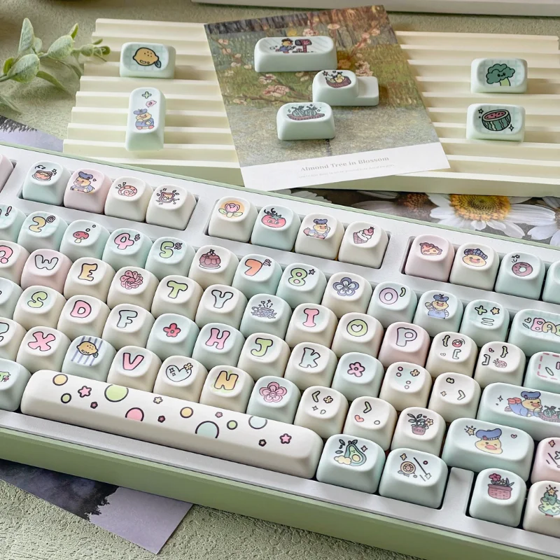 Колпачки для клавиш Eat Fruit Duck Key, колпачки MOA Profile PBT, термосублимация, милые Мультяшные колпачки для механической клавиатуры 68/75/84/87/98/104/108
Колпачки для клавиш Eat Fruit Duck Key, колпачки MOA Profile PBT, термосублимация, милые Мультяшные колпачки для механической клавиатуры 68/75/84/87/98/104/108