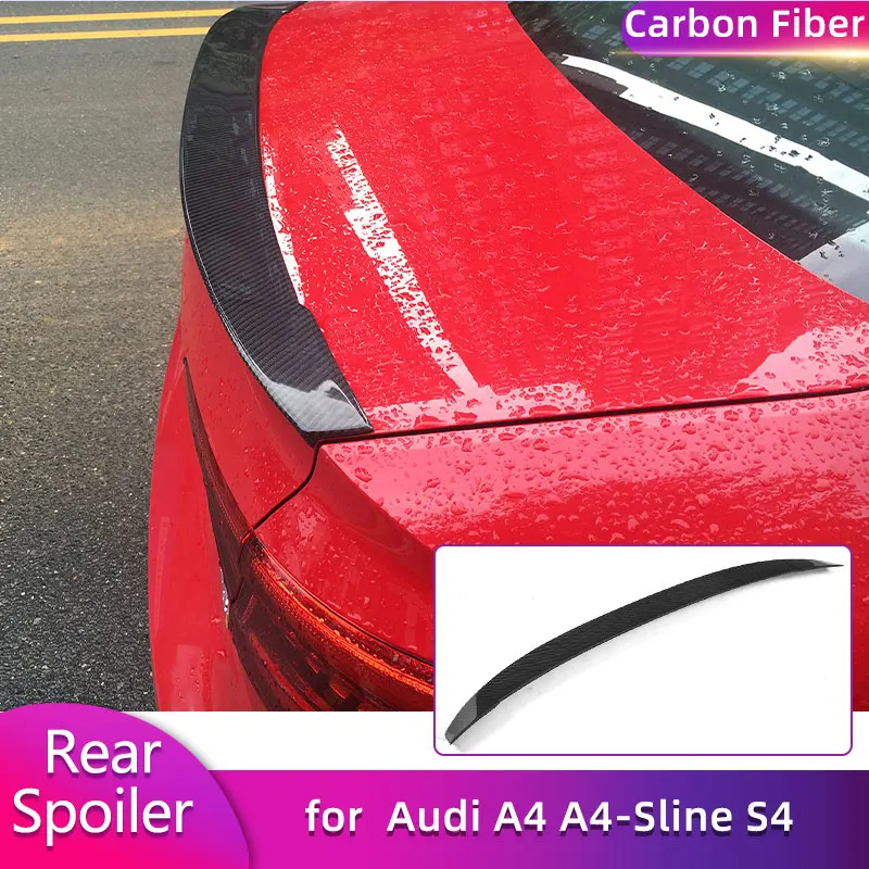Rear Trunk Spoiler Wings for Audi A4 A4-Sline S4 Sedan 2017 2018 Carbon Fiber Car Racing Rear Spoiler Boot Wing Lip Body Kit
Rear Trunk Spoiler Wings for Audi A4 A4-Sline S4 Sedan 2017 2018 Carbon Fiber Car Racing Rear Spoiler Boot Wing Lip Body Kit