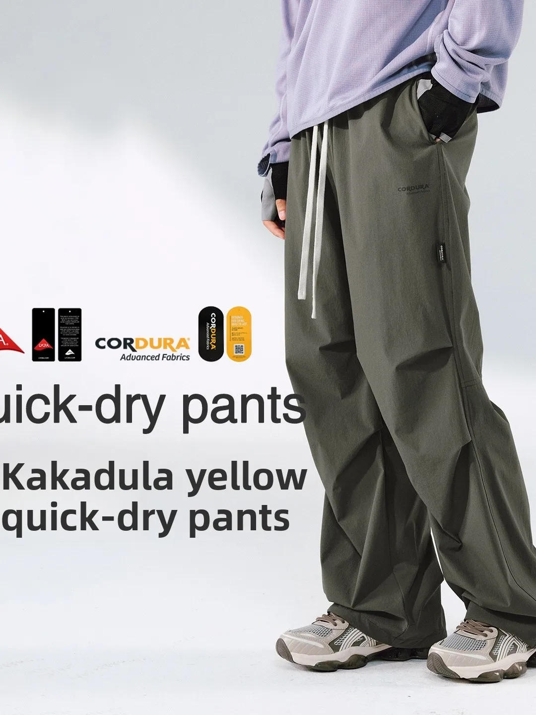 Брюки для активного отдыха Qui Dry Spring: повседневные, свободного кроя, из лайкры и кордуры, в американском уличном стиле, новинка весенней коллекции
Брюки для активного отдыха Qui Dry Spring: повседневные, свободного кроя, из лайкры и кордуры, в американском уличном стиле, новинка весенней коллекции