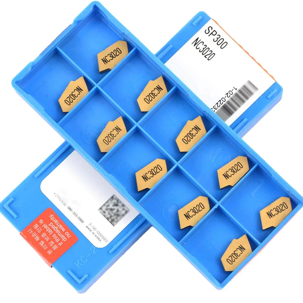 SP300 NC3020 High Performance Insert Set Ten Tools for Efficient Grooving in For steel (Each is Three Millimeters)
SP300 NC3020 High Performance Insert Set Ten Tools for Efficient Grooving in For steel (Each is Three Millimeters)
