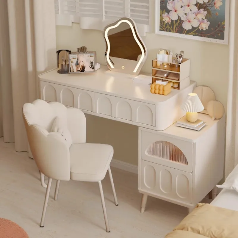 Simple Trendy Vanity Table Modern Nordic Luxury Storage Vanity Table Design Mirror Tocador De Maquillaje Bedroom Furniture
Simple Trendy Vanity Table Modern Nordic Luxury Storage Vanity Table Design Mirror Tocador De Maquillaje Bedroom Furniture