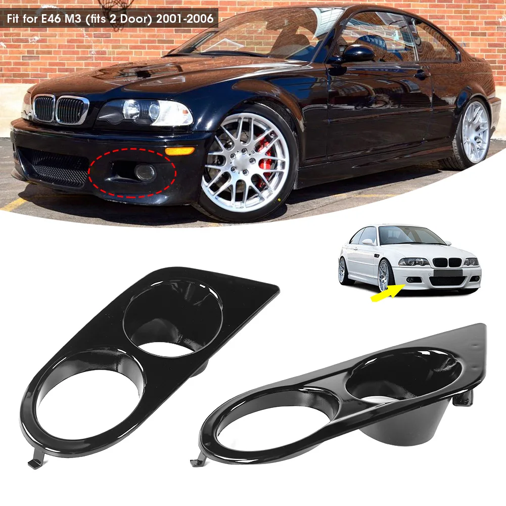 2pcs Bumper Foglight Guard Front Foglight Cover Front Bumper Foglight Cover Dual Holes Car Accessory Fit for E46 M3 2001‑2006
2pcs Bumper Foglight Guard Front Foglight Cover Front Bumper Foglight Cover Dual Holes Car Accessory Fit for E46 M3 2001‑2006
