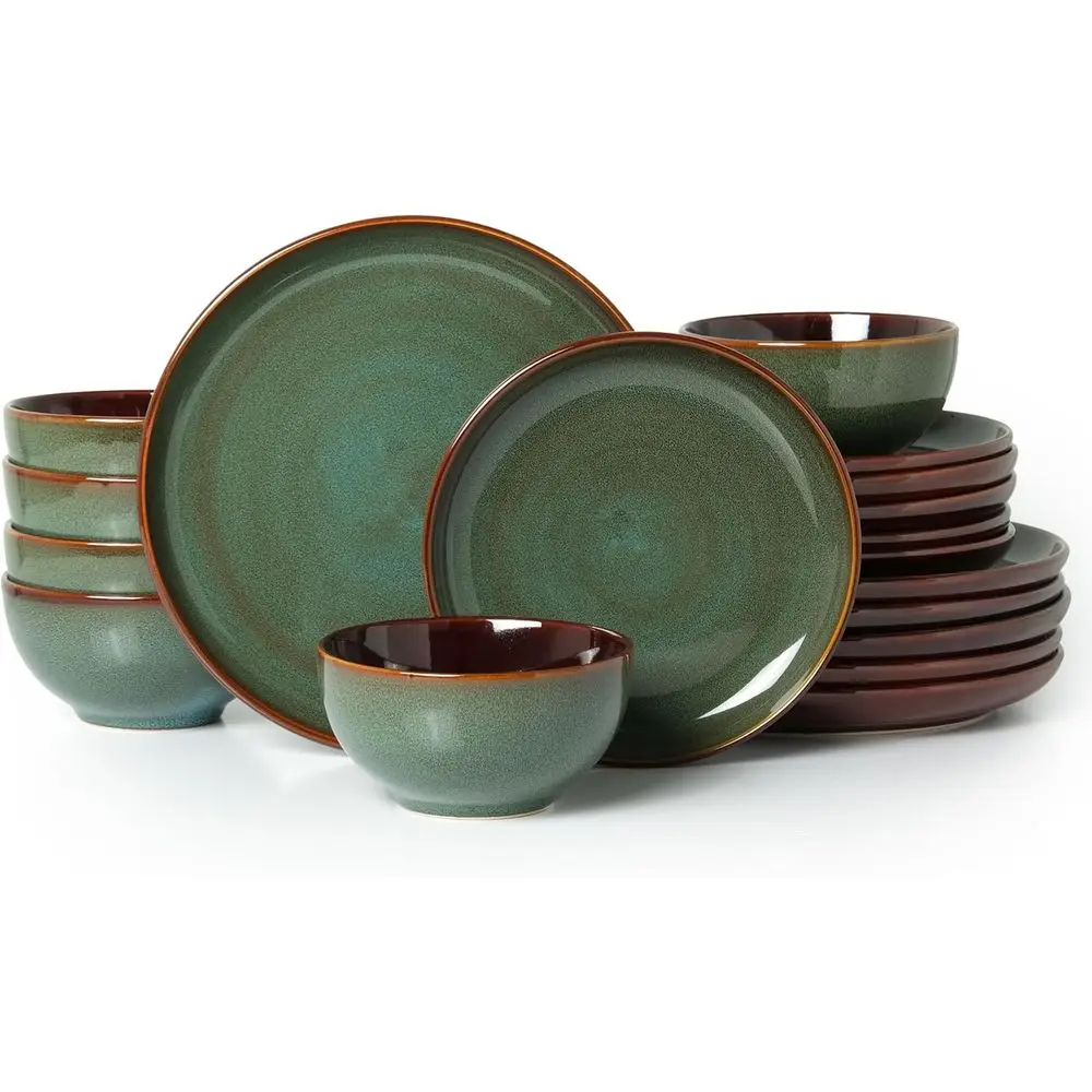 Stoneware Dinnerware Sets or 6, Microwave Sae Plate and Bowl Set, Easy to Clean & Durable Dishes Sets or Small to Medium amilies
Stoneware Dinnerware Sets or 6, Microwave Sae Plate and Bowl Set, Easy to Clean & Durable Dishes Sets or Small to Medium amilies