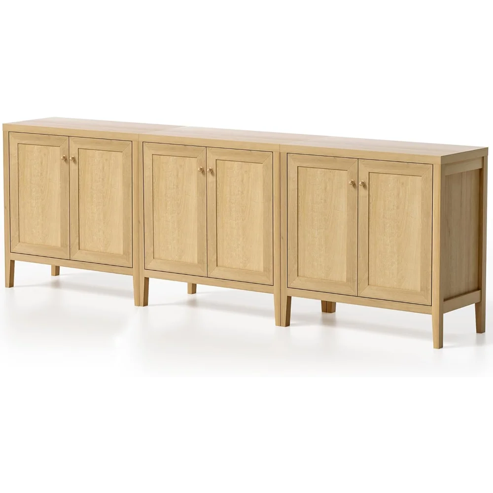 Sideboard Buffet Cabinet Set of 3 with Adjustable Shelves, Farmhouse Storage Credenza, Accent Cabinet, Kitchen Coffee Bar
Sideboard Buffet Cabinet Set of 3 with Adjustable Shelves, Farmhouse Storage Credenza, Accent Cabinet, Kitchen Coffee Bar