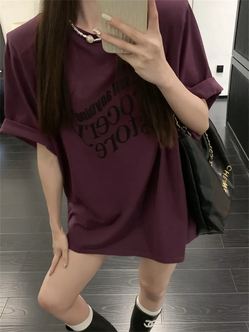 Alien Kitty Women Oversize All Match T-Shirts High Street Vintage Lazy Style Printed 2023 Loose New Casual Letter Summer Chic
Alien Kitty Women Oversize All Match T-Shirts High Street Vintage Lazy Style Printed 2023 Loose New Casual Letter Summer Chic
