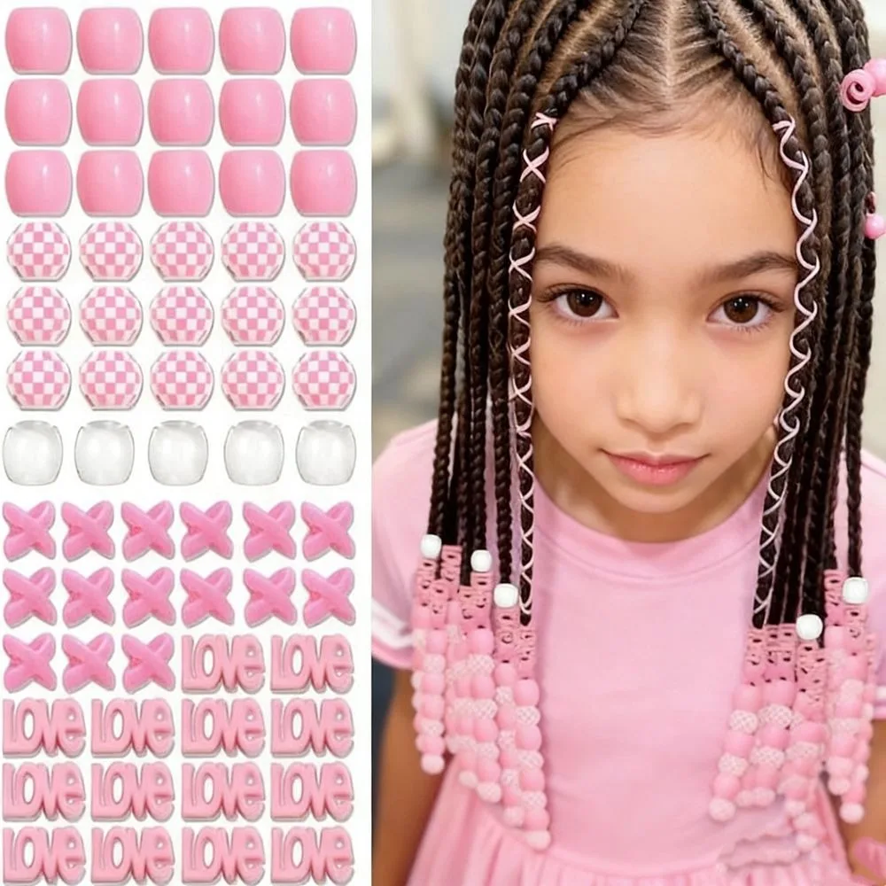 DIY Colorful Hair Beads Kits Love Heart Mixed Shapes Dreadlock Braids Decor Multi-Color Hair Accessories Acrylic Dreadlock Beads
DIY Colorful Hair Beads Kits Love Heart Mixed Shapes Dreadlock Braids Decor Multi-Color Hair Accessories Acrylic Dreadlock Beads
