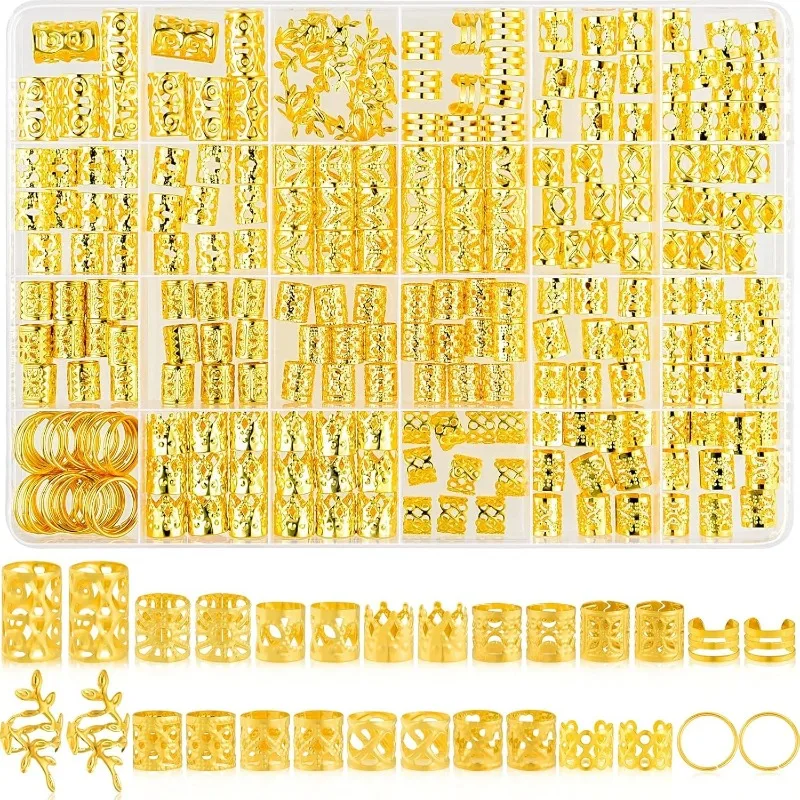 Premium 260Pcs Gold Spring Flower Tube Hair Rings Set for Dreadlocks DIY Cute Fashion Durable Braids Easy To Use Very Popular
Premium 260Pcs Gold Spring Flower Tube Hair Rings Set for Dreadlocks DIY Cute Fashion Durable Braids Easy To Use Very Popular