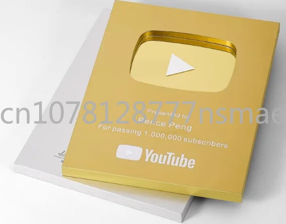 Customized Aluminum Carving Printing Trophy Flat Gold Plated Silver Plated YouTube Shield Play Button Honor Business Gift Award
Customized Aluminum Carving Printing Trophy Flat Gold Plated Silver Plated YouTube Shield Play Button Honor Business Gift Award