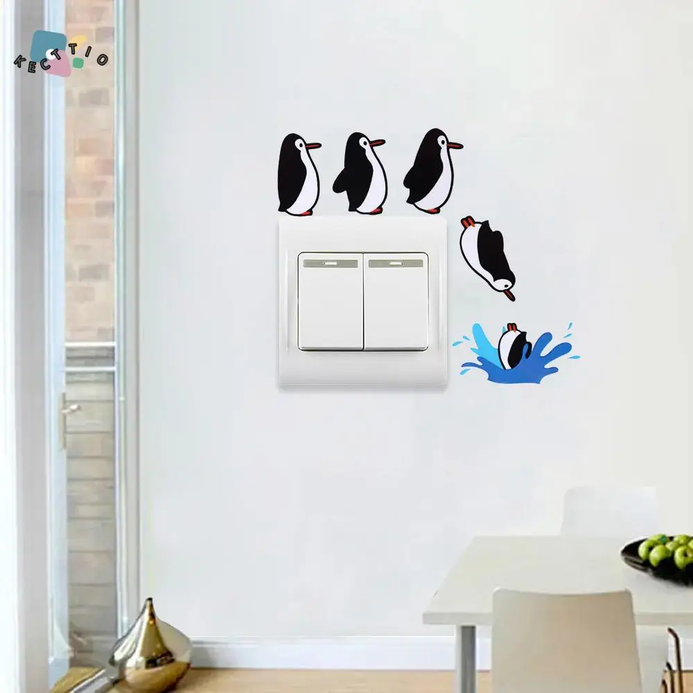 Vinyl Penguin Switch Stickers Cartoon Removable Penguin Diving Wallpaper Luxury Cute Wall Stickers Computer Skateboard
Vinyl Penguin Switch Stickers Cartoon Removable Penguin Diving Wallpaper Luxury Cute Wall Stickers Computer Skateboard